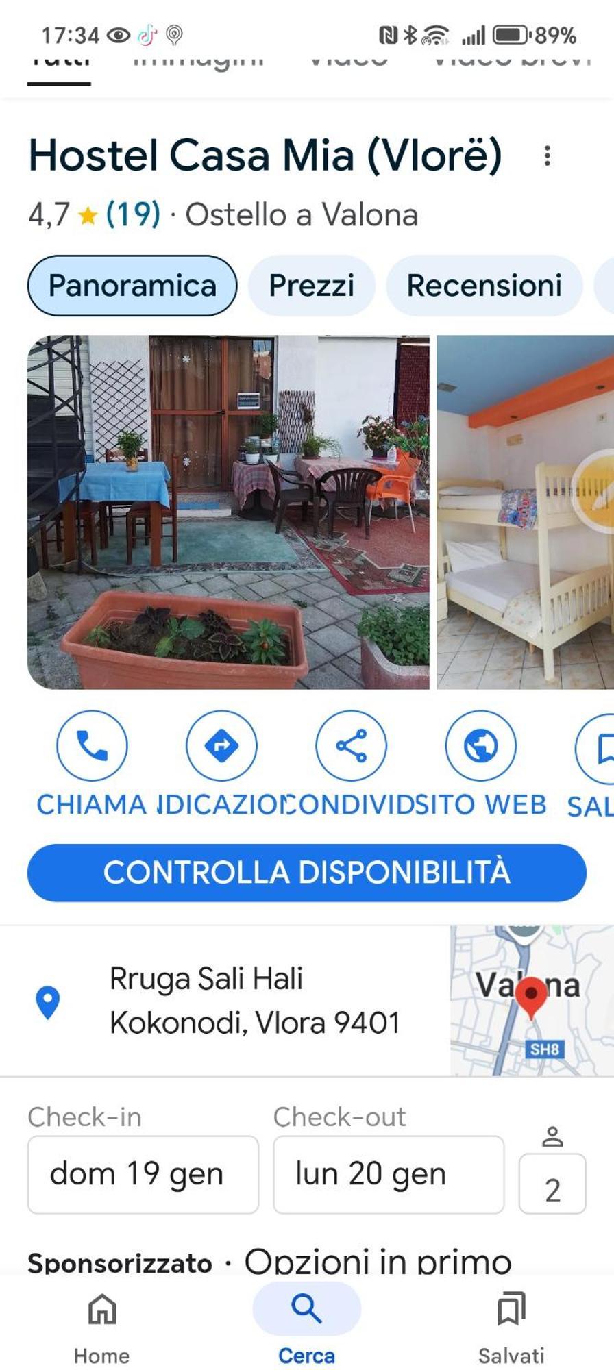 Vlorë Casa Miaホステル 部屋 写真